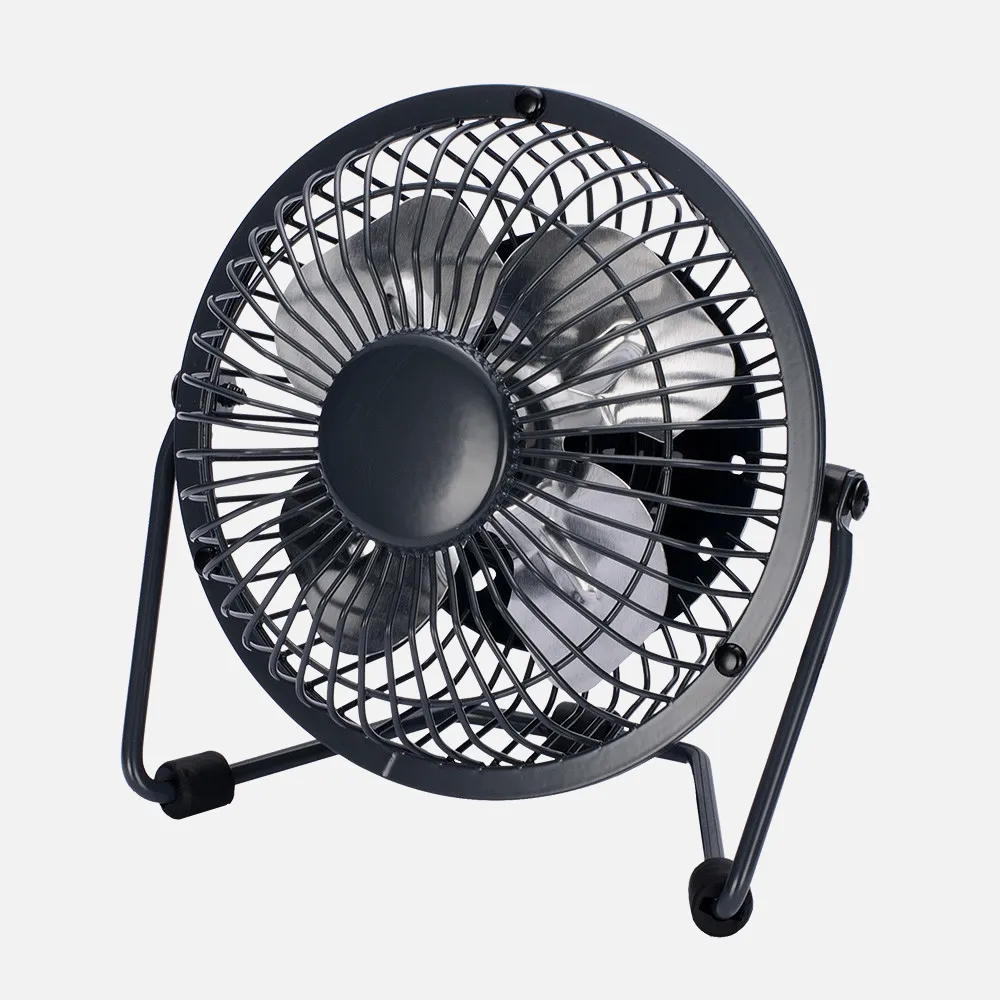 170771009 - Miniventilador Sobrem.metal Bulerias 2,5w 5v Negro 14,8x14,2x7,6 Cm Orientable Alimentacion Mediante Puerto Usb