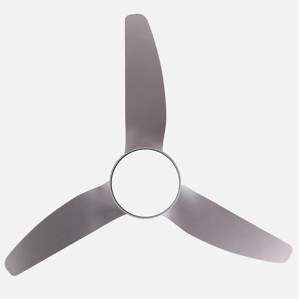 Ventilador  2xe27 Dc Kohilo Plata 3 Asp.6 Vel  132d C/remoto Y Temporizador