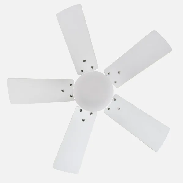 Ventilador Dc Marta 36w Blanco 5 Aspas Rev.  Blanco/haya  41x76d 3060lm C/ Remoto , Memoria Y Temporizador 3000k,4000k,6000k