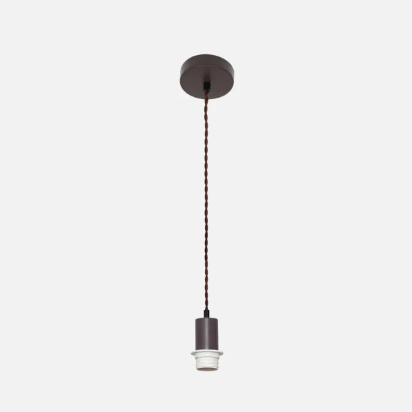 Arm.pendant light P/lampshade Cara 1xe27 Brown/rope Regx10x10 Cm
