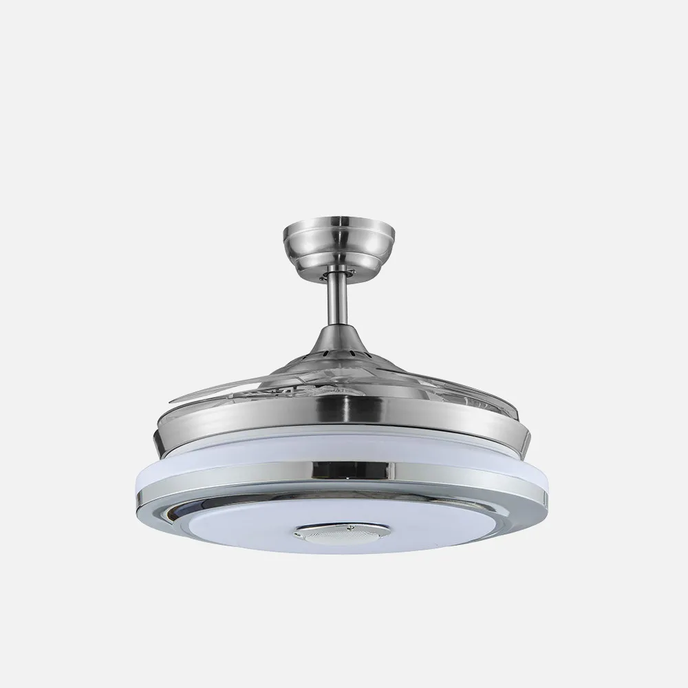 Ventilador Dc Rgb 72w 3000-4000-6000k Solano Niq. 4 Asp.7200lm 45/55x50/107 C/remoto,app  Memoria color, regulador de intensidad