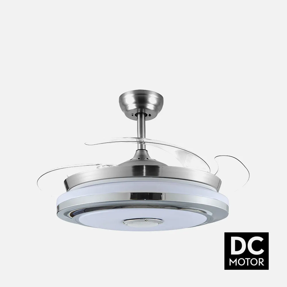 Ventilador Dc Rgb 72w 3000-4000-6000k Solano Niq. 4 Asp.7200lm 45/55x50/107 C/remoto,app  Memoria color, regulador de intensidad