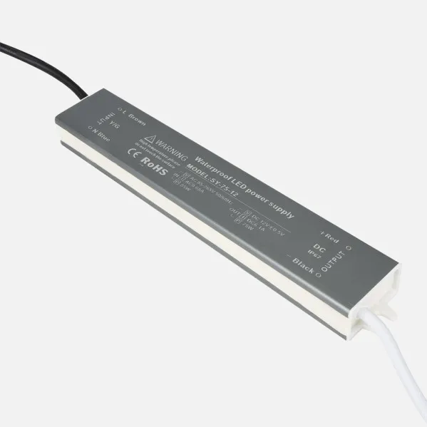 Transformador Tight 75w 12v Ip68 2x4x24 Cm