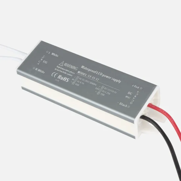 TRANSFORMADOR ESTANCO 15W 12V IP68 2x3x10,5 CM CINTA LED FREYA