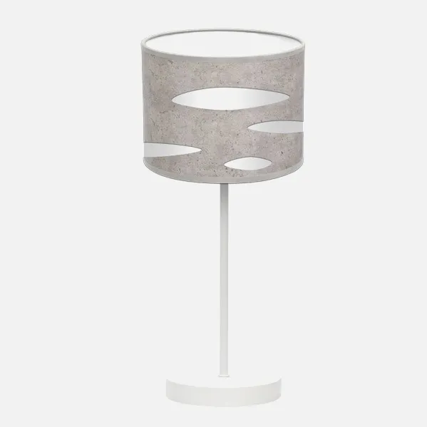 Table lamp Odra 1xe14 White/grey cement 42x17x17 Cm