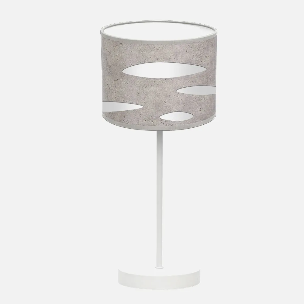 177171028 - Table lamp Odra 1xe14 White/cement Grey 42x17x17 Cm