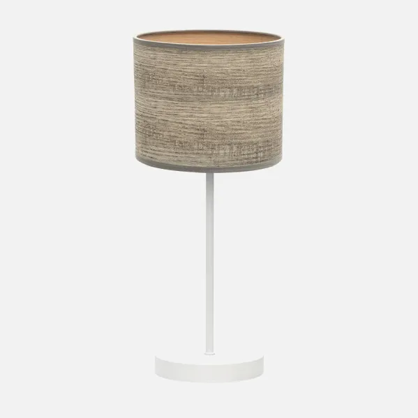 Table lamp Jerte 1xe14  White/grey wood 42x17x17 Cm