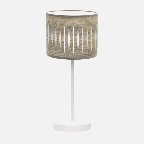 Table lamp Piron 1xe14 White/grey wood 42x17x17 Cm