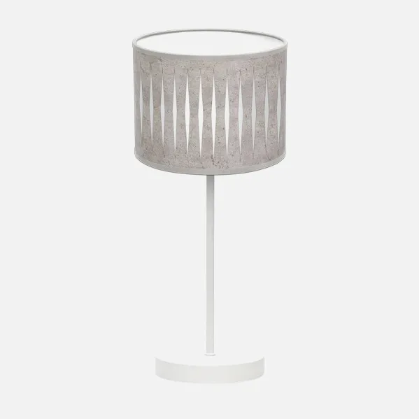 Table lamp Piron 1xe14 White/grey cement 42x17x17 Cm