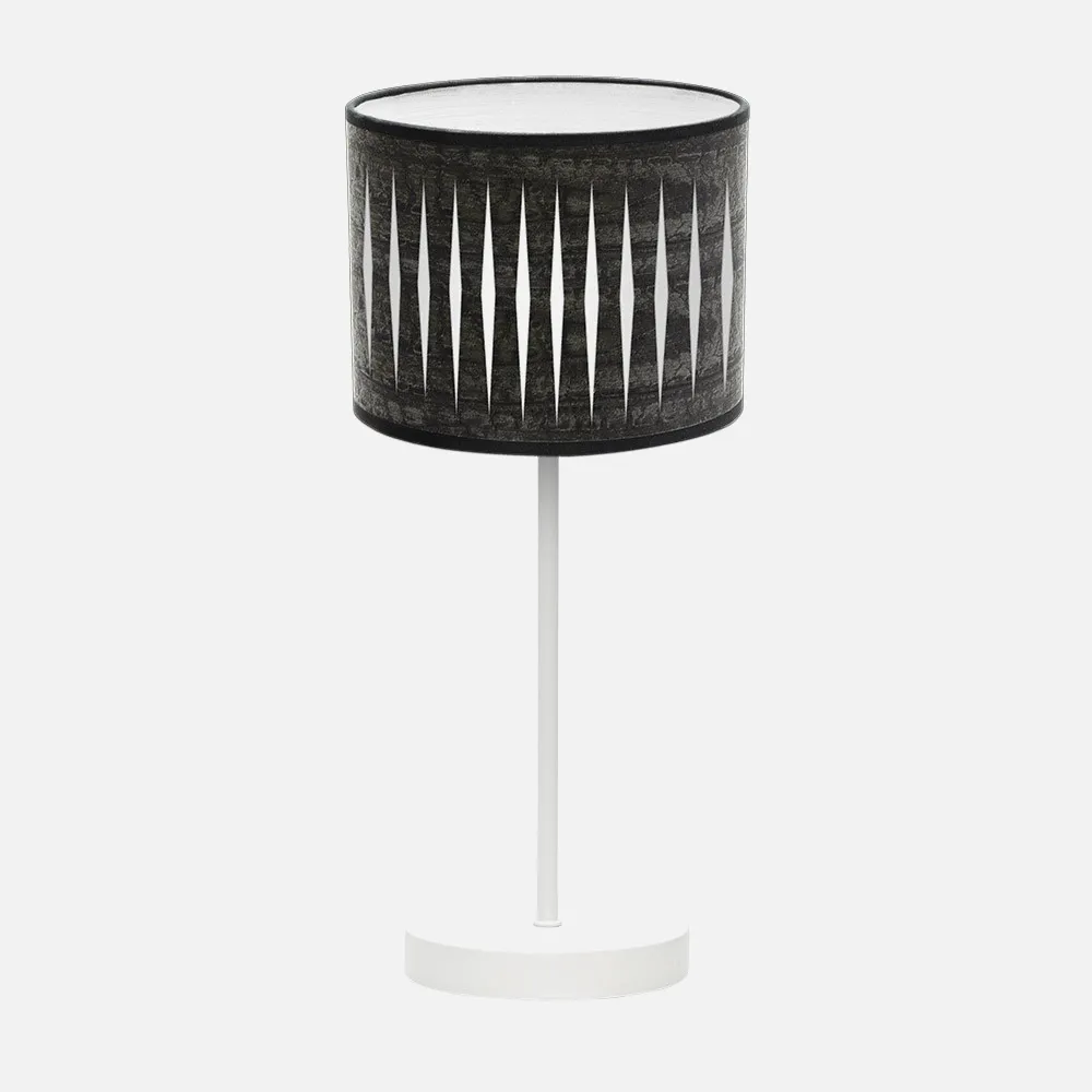 177271009 - Table lamp Piron 1xe14 White/wood Black 42x17x17 Cm