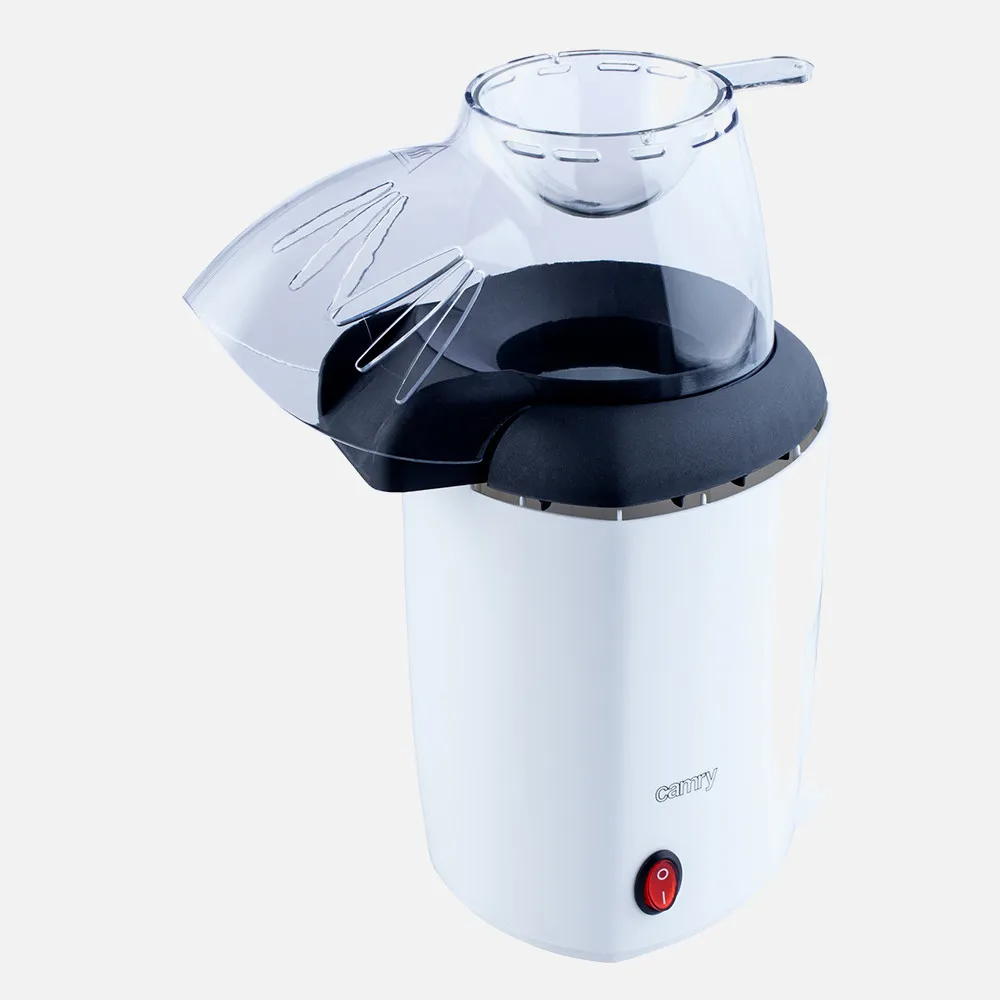 Palomitero 1200w Blanco C/luz Indicadora Preparac. Sin Aceite O Grasa C/medidor Porciones