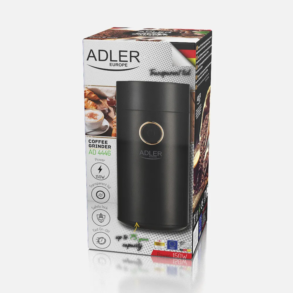 Molinillo Cafe Ng/oro 150 W Hasta 75gr Encendido Y Apagado Rapido Candado De Seguridad