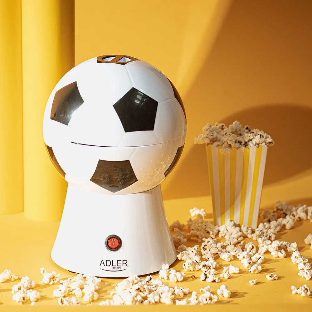 Palomitero 1200w Balon C/luz Indicadora Preparac. Sin Aceite O Grasa Tapa/cuenco