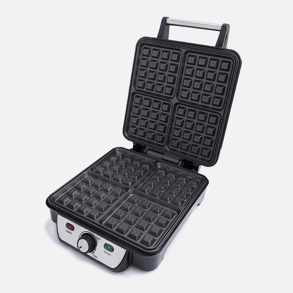 Walfrera 1500w C/termostato Para 4 Gofres Luz On/of Antiadherente Facil Limpieza