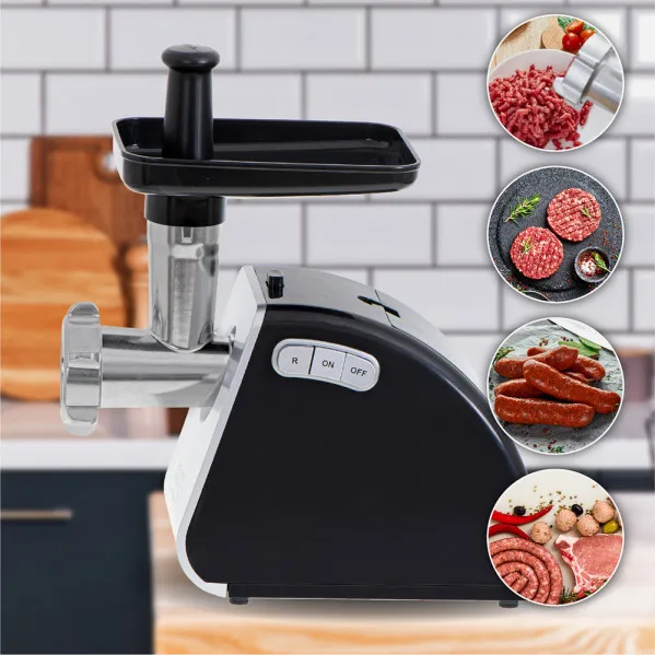 Moedor de carne 1600w 2kg/min 3 lâminas Ac.inoxid 2vel c/acessórios Fácil Desmontagem  Limpeza