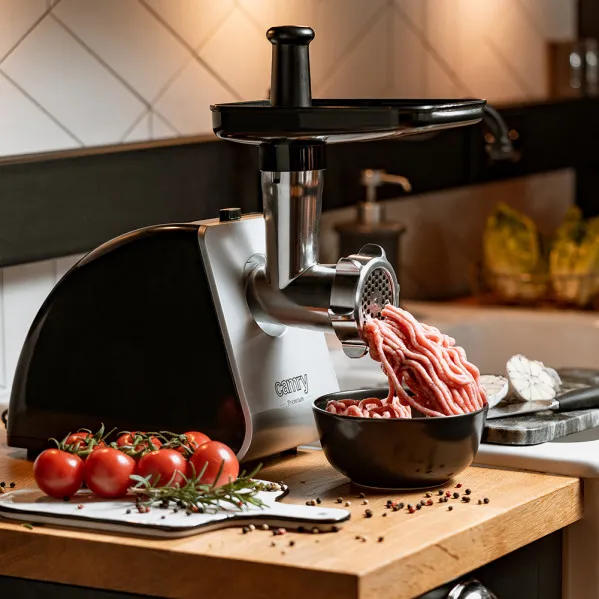 Moedor de carne 1600w 2kg/min 3 lâminas Ac.inoxid 2vel c/acessórios Fácil Desmontagem  Limpeza
