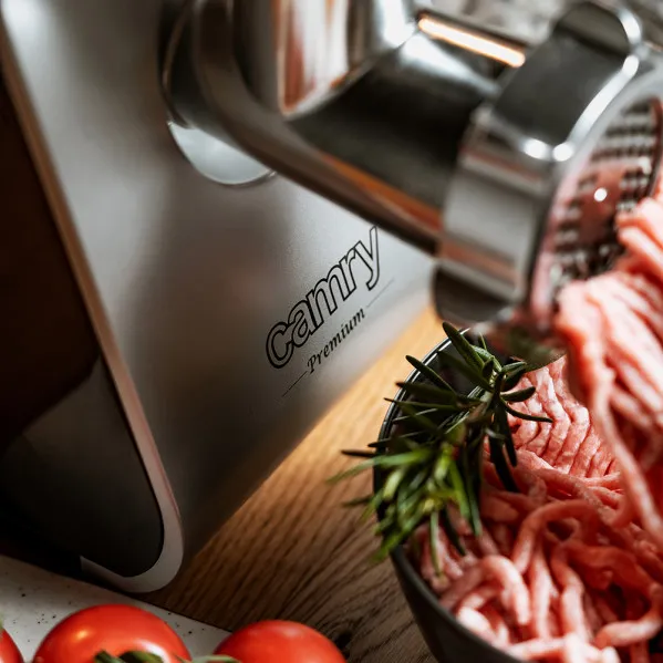 Moedor de carne 1600w 2kg/min 3 lâminas Ac.inoxid 2vel c/acessórios Fácil Desmontagem  Limpeza