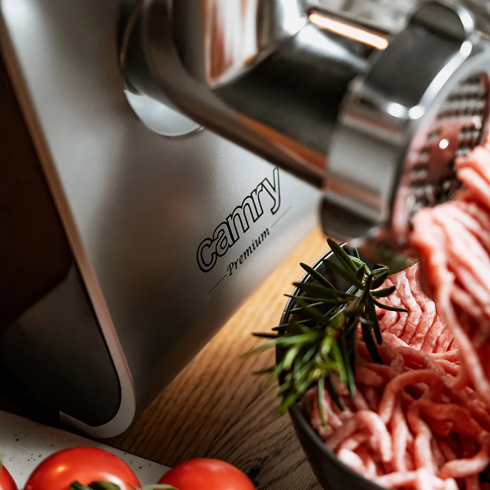 Picadora De Carne 1600w 2kg/min 3tamices Ac.inoxid 2vel C/accesorios Facil Desmon.y Limpiar