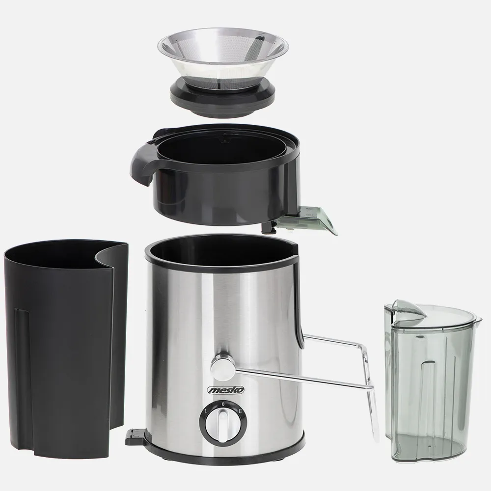 Licuadora 600w Abertura 65mm Colador Ac.inoxidable Dep.de Jugo Y Colector Pulpa Gran Capac.
