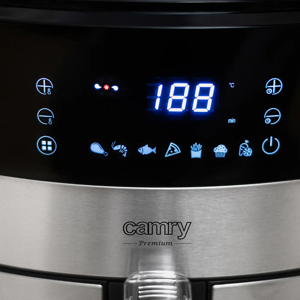 Freidora Sin Aceite 5l 2500w Convercc De Aire 9pro Tactil 33,5x28,5x36,5cm Apagdo Automatic