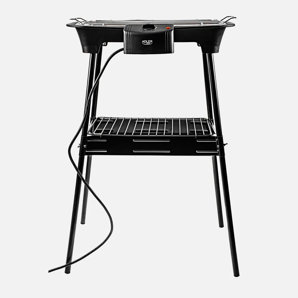 Grill Elect.portatil 2400w Bandeja Goteo C/calenta Extraible Rejilla 31x21cm Termost.c/luz