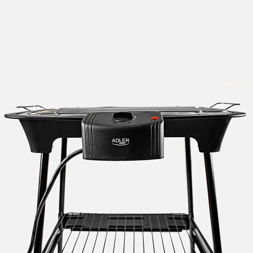 Grill Elect.portatil 2400w Bandeja Goteo C/calenta Extraible Rejilla 31x21cm Termost.c/luz