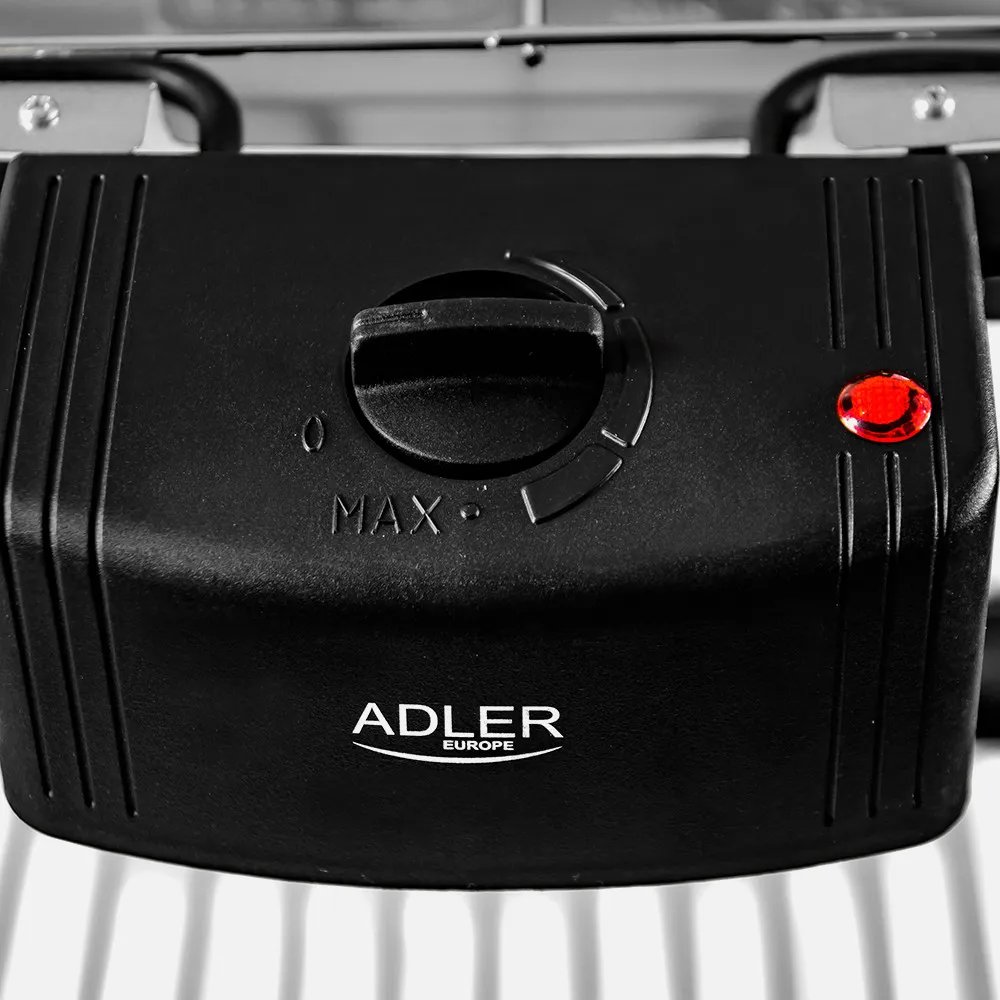Grill Elect.portatil 2400w Bandeja Goteo C/calenta Extraible Rejilla 31x21cm Termost.c/luz