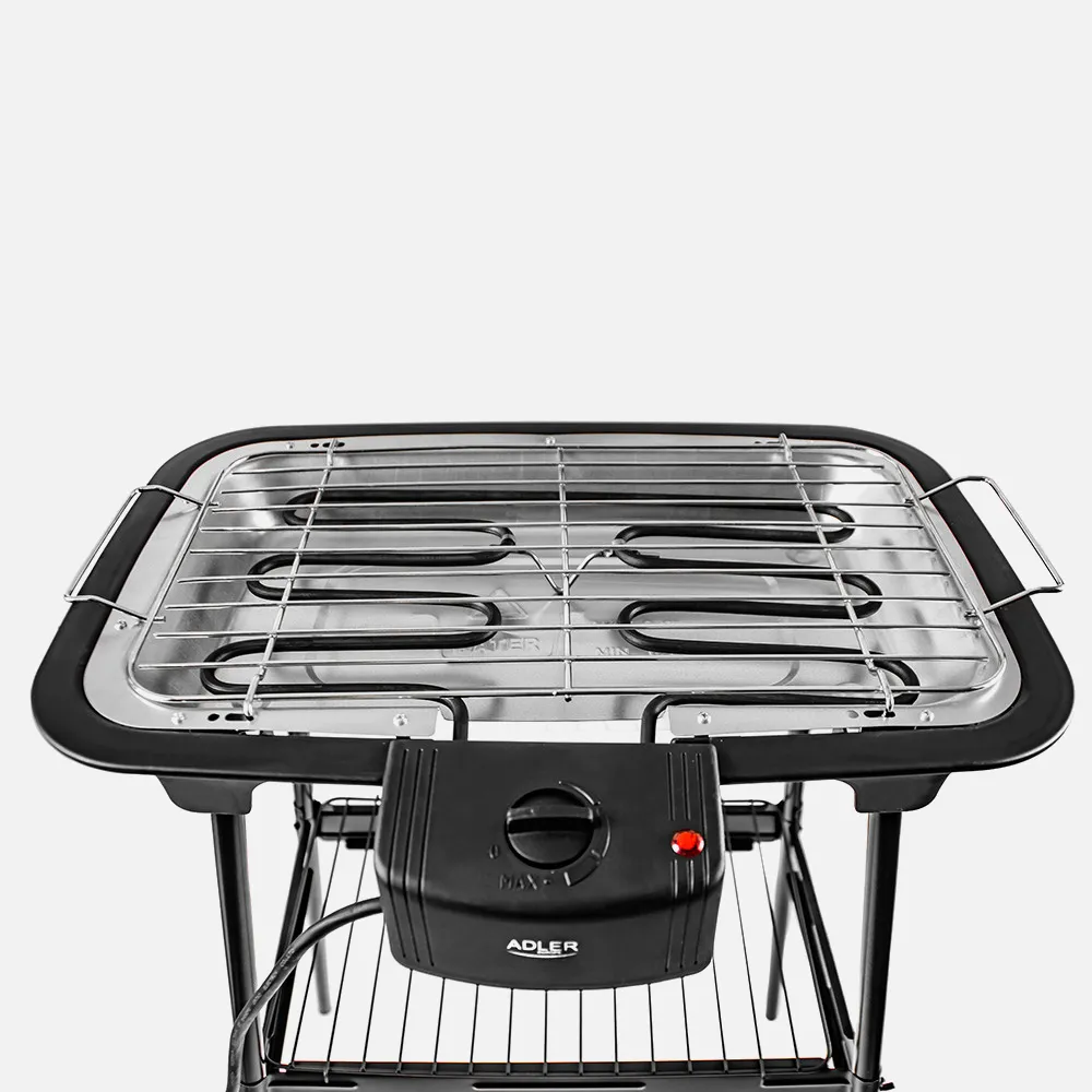 Grill Elect.portatil 2400w Bandeja Goteo C/calenta Extraible Rejilla 31x21cm Termost.c/luz