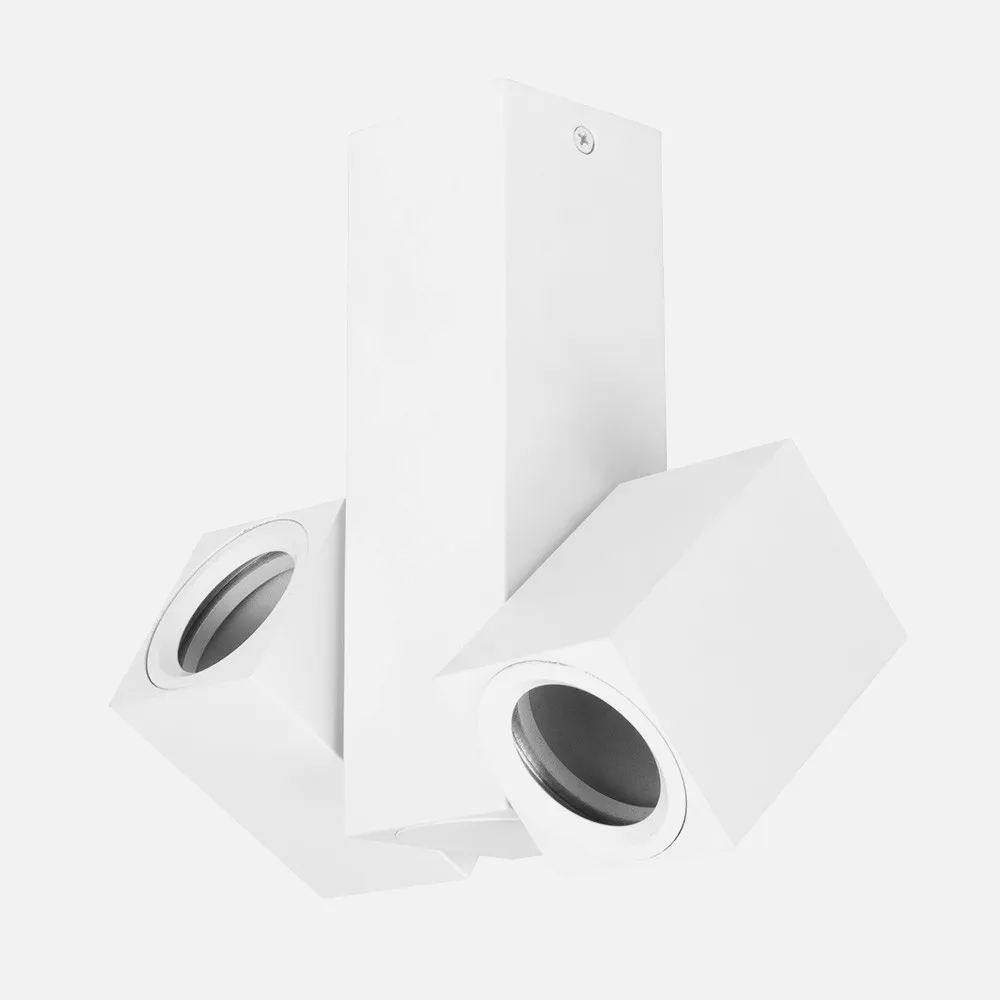 143992001 - Foco Nerja 2xgu10 Blanco 21x19x6 Cm Orientable 360º