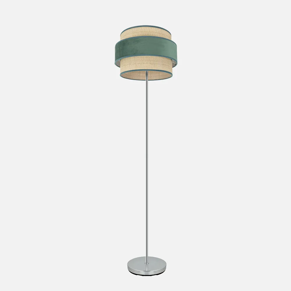 177441006 - Reyes 1xe27 cromo/verde-natural-esverde 160x40x40 cm