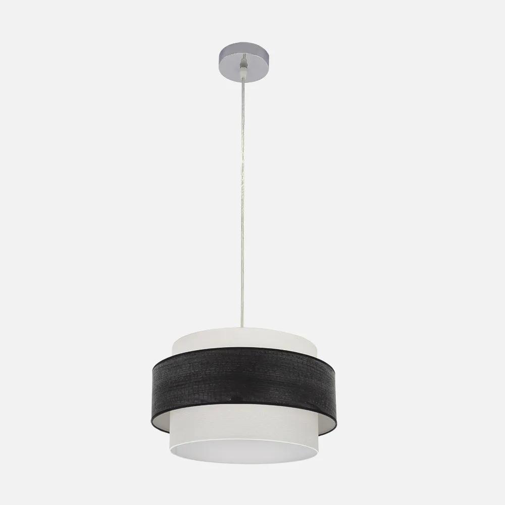177694009 - Colgante Myriam 1xe27 Cromo/Madera Negra Regx40x40 Cm