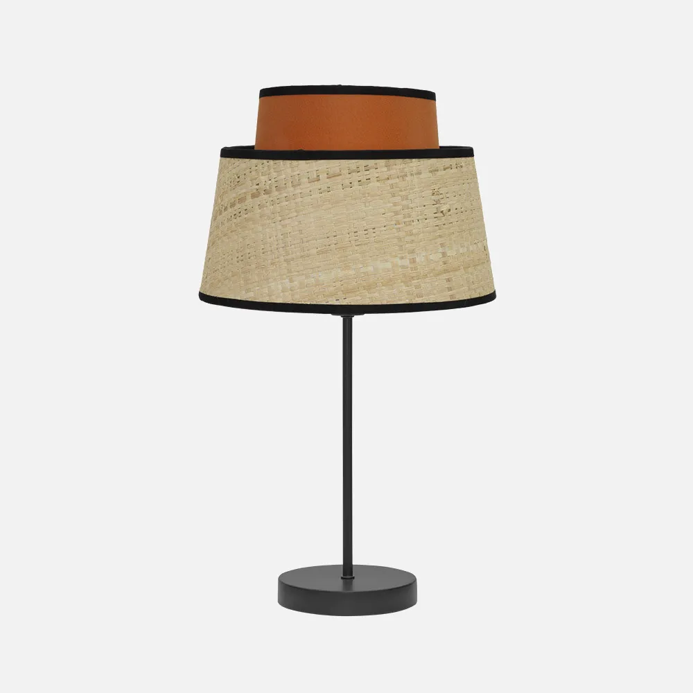 177771004 - Sobremesa Jia 1xe14 Natural/calabaza 40x20x20 Cm