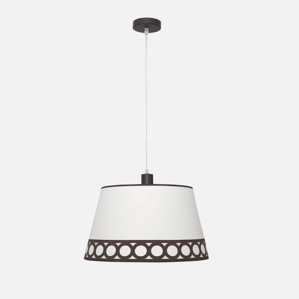 114894002 - Colgante Dalia 1xe27 Beis/marrón Regx40x40 Cm