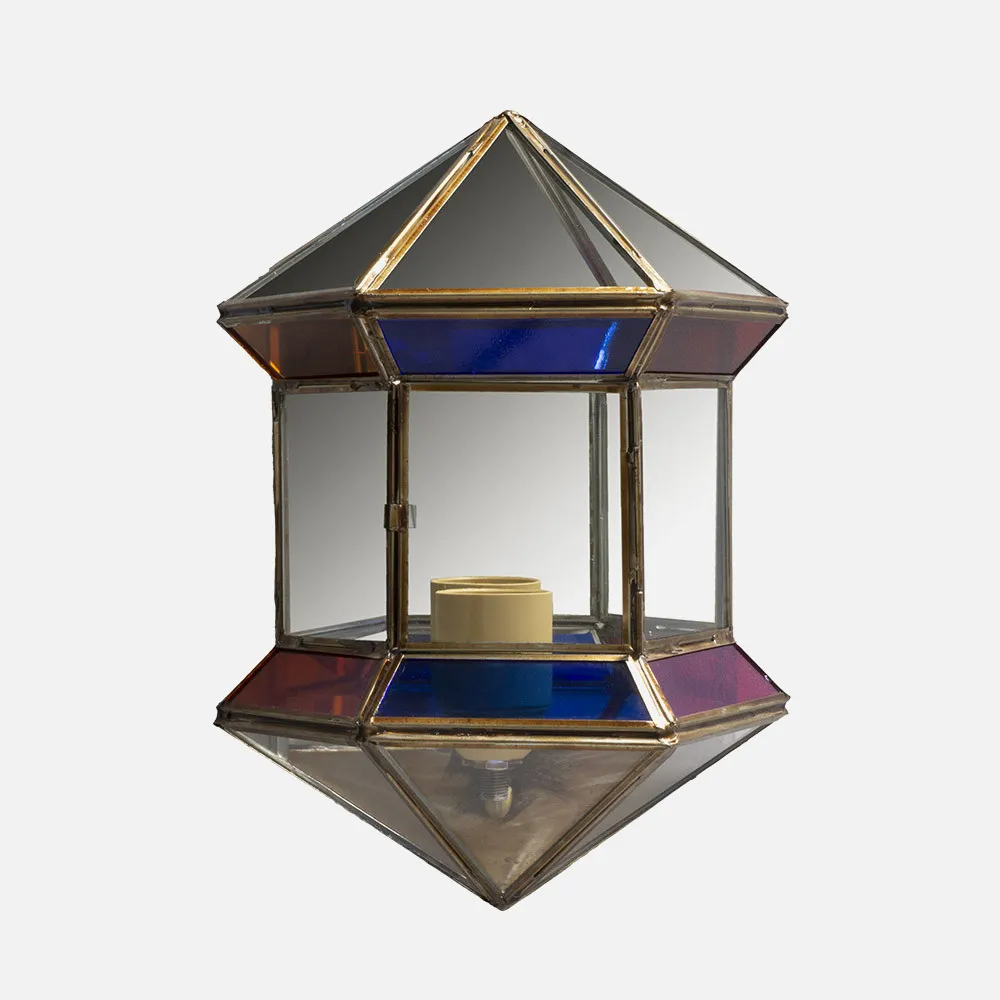 1.673-COLORES - Wall light Hexagonal 1xe27 Granadino Colours 27x20x11 Cm
