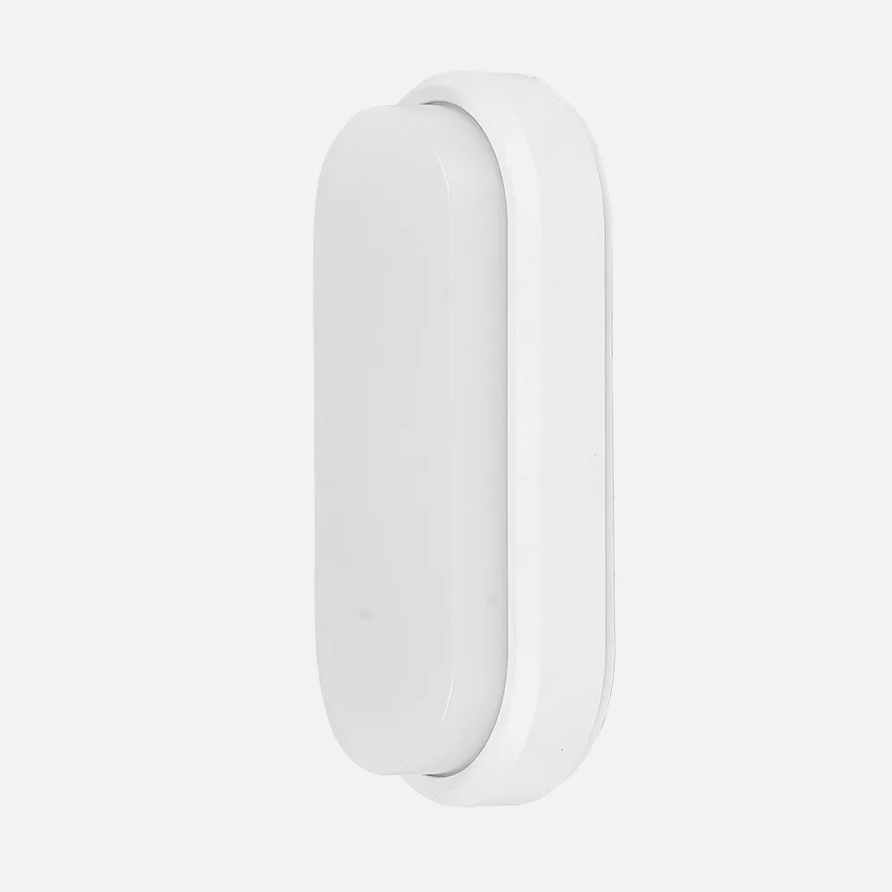 178161211 - Aplique 12w 6400k Yucatan Oval Ip65 Blanco 19,8x9,8x5,5 1140 Lm