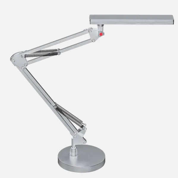 Lâmpada Flexo Articulada Hematites 7w 560lm Cromada 3000-4000-6000k 53x15x55 Cm Reg.Intensidade