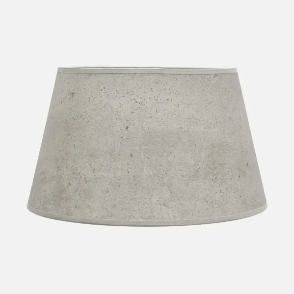 Pantalla Salma E27 Cemento Gris 45dx35dx30h Conica  Abierta