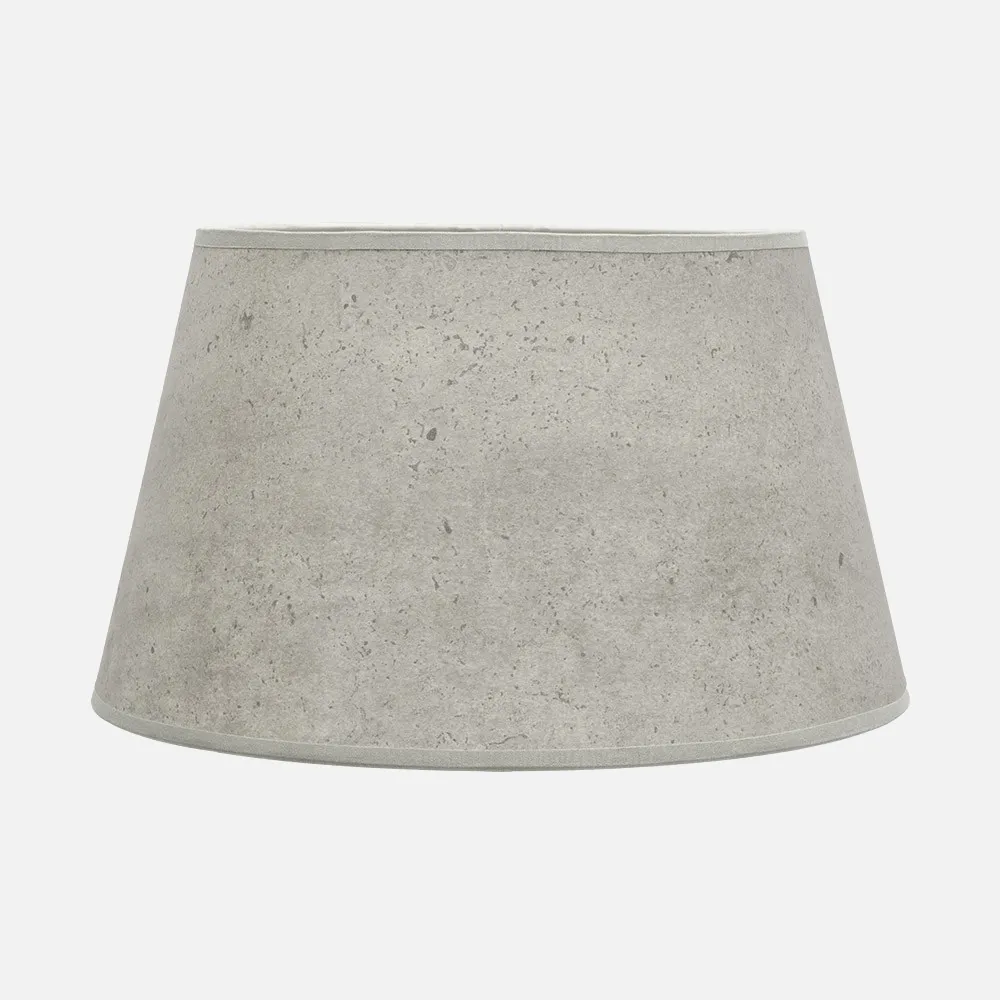 178314528 - Pantalla Salma E27 Cemento Gris 45dx35dx30h Conica  Abierta