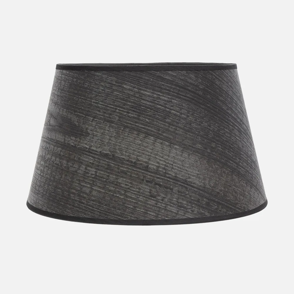 178314509 - Pantalla Salma E27 Madera Negra 45dx35dx30h Conica Abierta