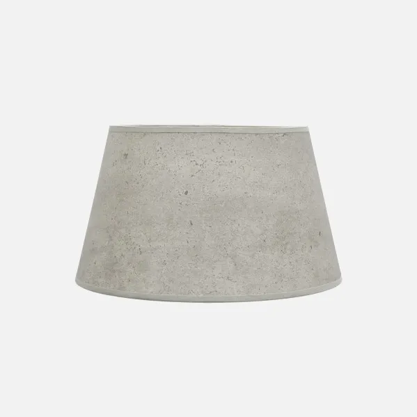 Pantalla Salma E27 Cemento Gris 35dx25dx20h Conica  Abierta
