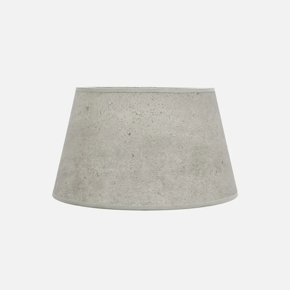 178313528 - Pantalla Salma E27 Cemento Gris 35dx25dx20h Conica  Abierta