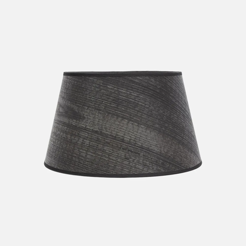 178313509 - Pantalla Salma E27 Madera Negra 35dx25dx20h Conica  Abierta