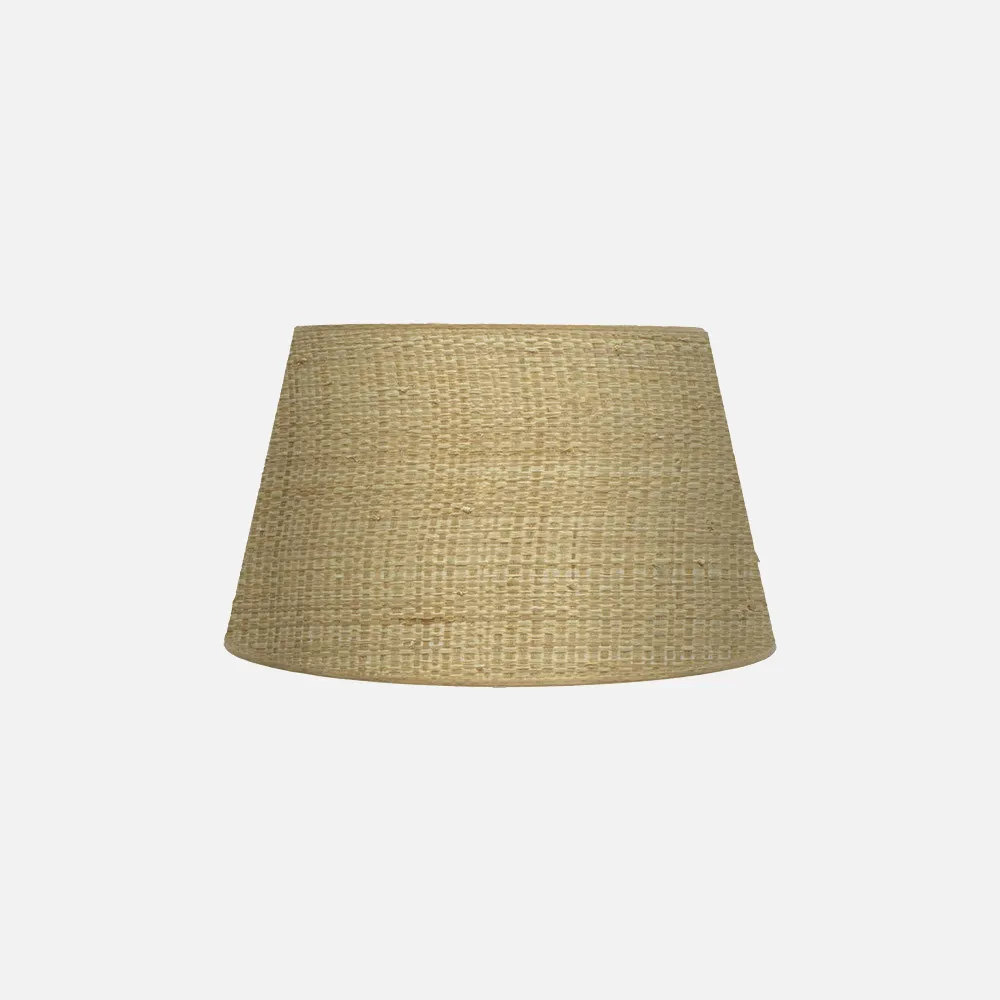Pantalla Salma E27 Natural 30dx22dx17h Conica   Abierta