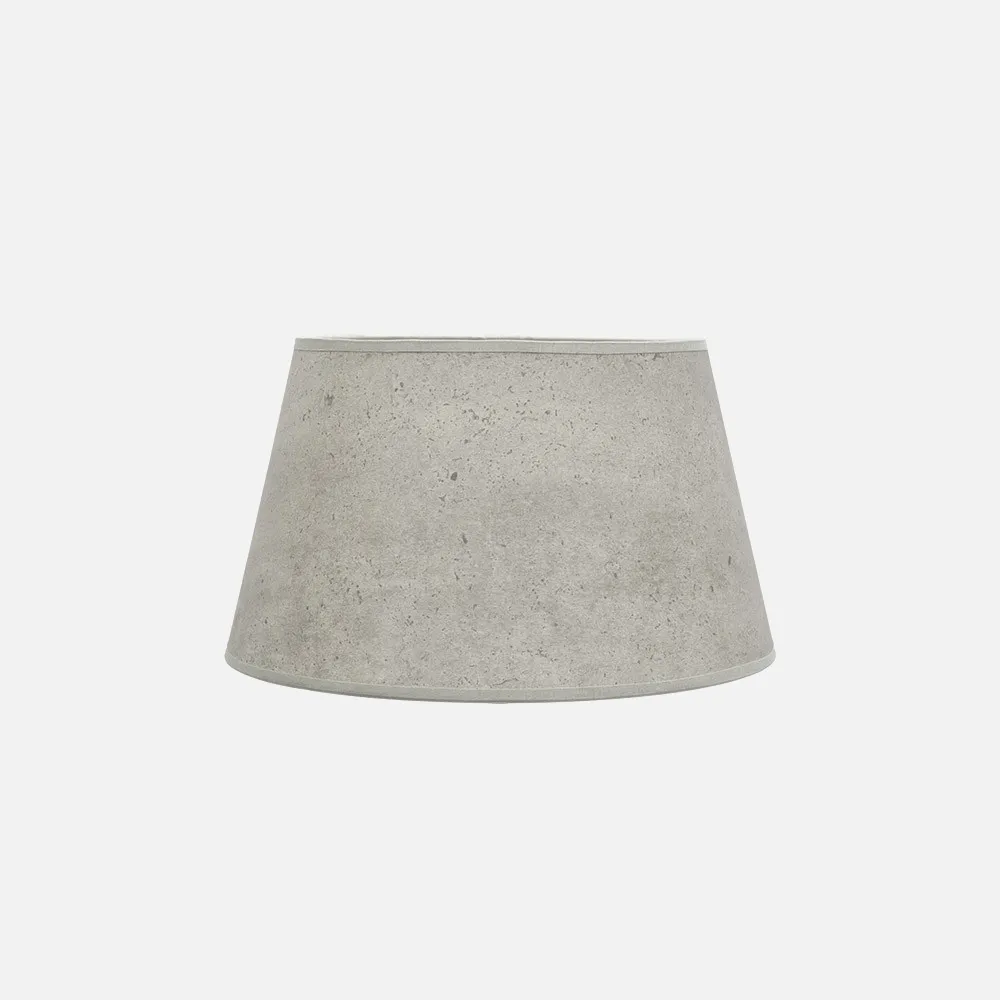 178313028 - Pantalla Salma E27 Cemento Gris 30dx22dx17h Conica  Abierta