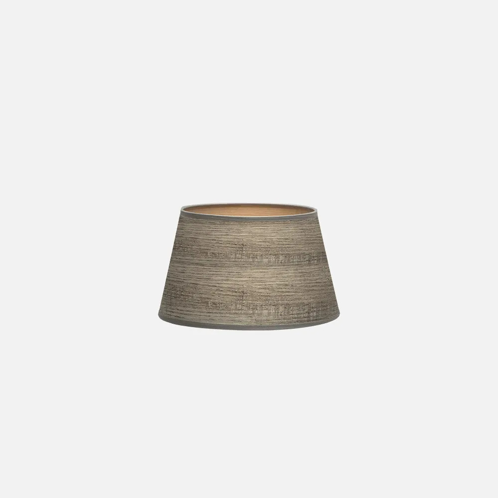 178312083 - Pantalla Salma E27 Madera Gris 20dx15dx12,5h