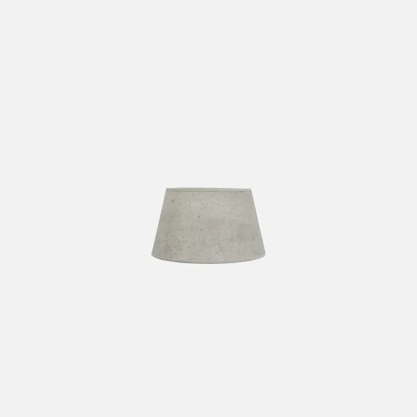 Lampshade Salma E27 Cement Grey 15dx12dx13h Conical Open