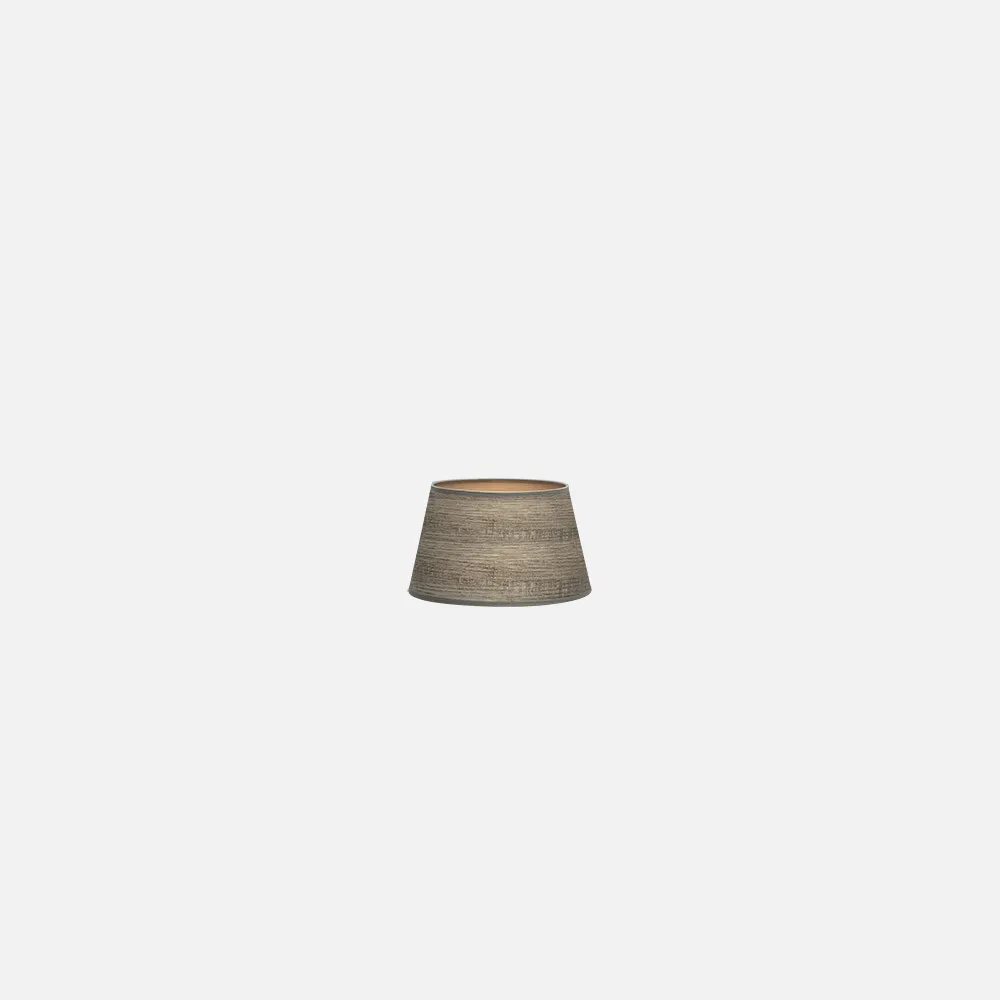 178311083 - Lampshade Salma Pinza Wood Grey 10dx8dx8h Conical   Open