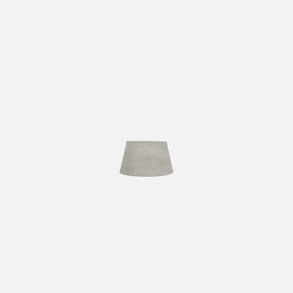 Lampshade Salma Pinza Cement Grey 10dx8dx8h Conical  Open