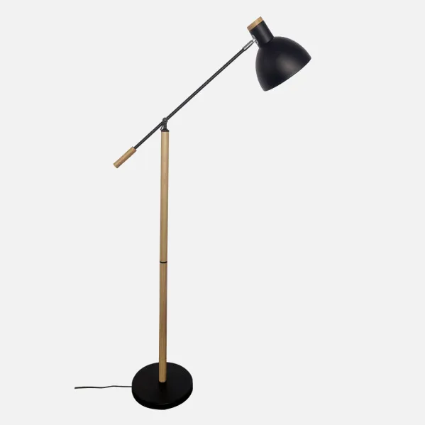 Foot Living room Biel 1xe27 Black/there is 151x25x70 Cm Adjustable 360º And Articulated