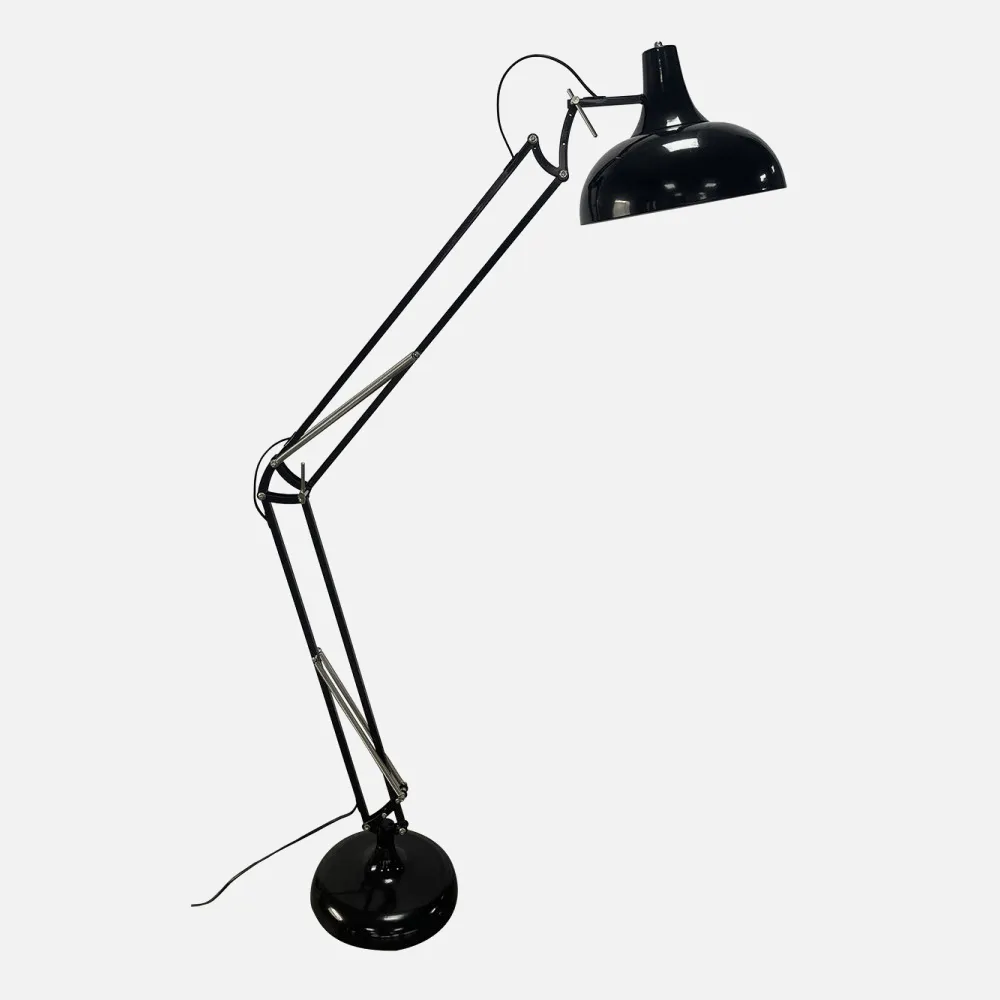 161441009 - Foot Living room Articulated Malik 1xe27 Black 163x30x80 Cm
